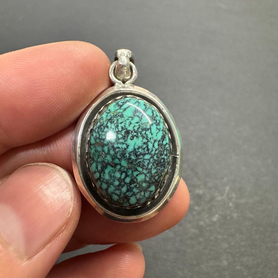 【NUMBER8 silver925】ターコイズ ペンダントトップ