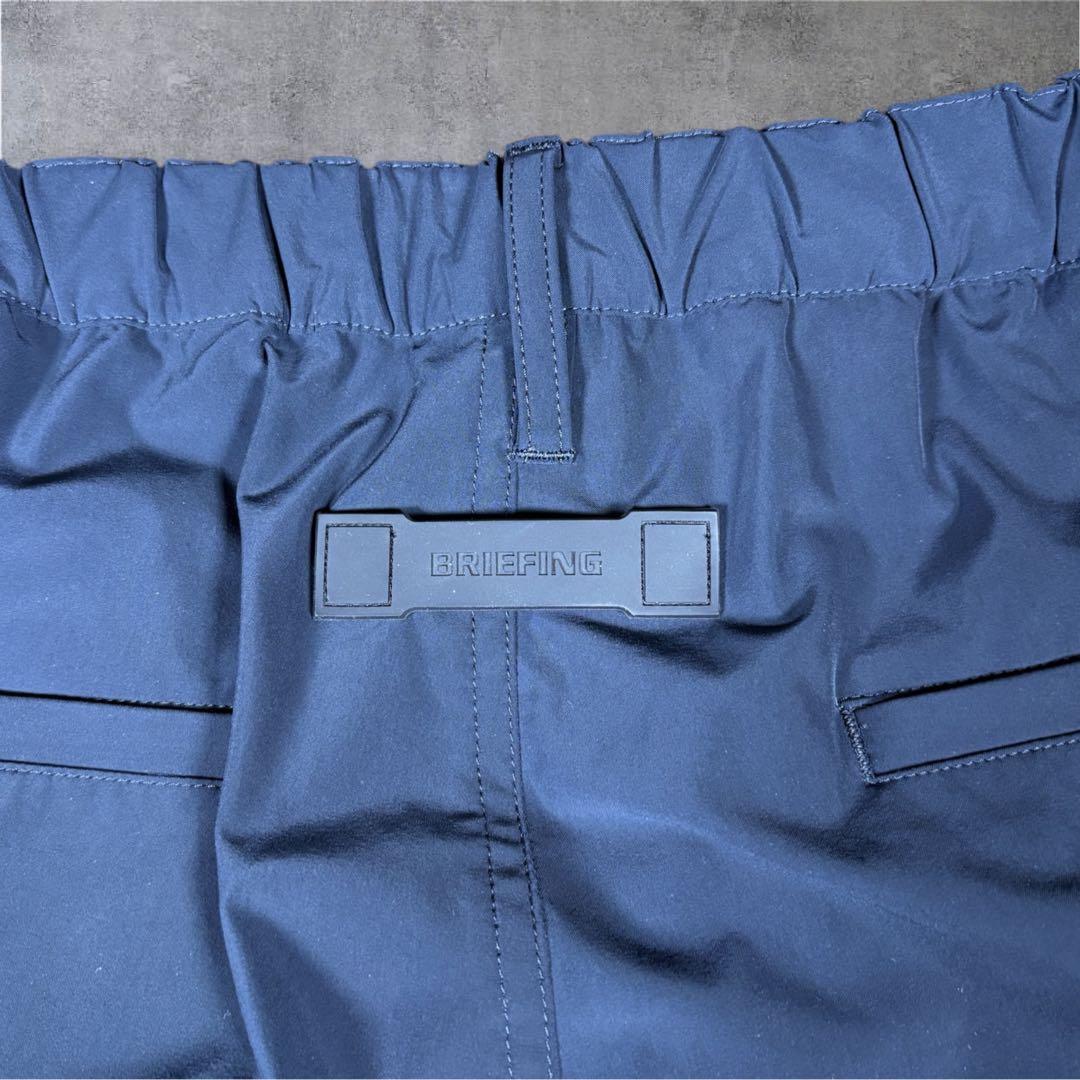 美品 BRIEFING ブリーフィング ストレッチ イージーパンツ ネイビー L
