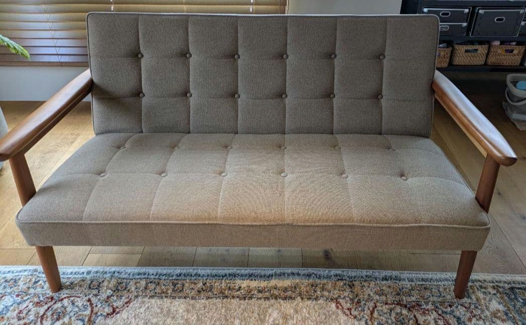 カリモク60 Kチェア 2シーター フラノベージュ