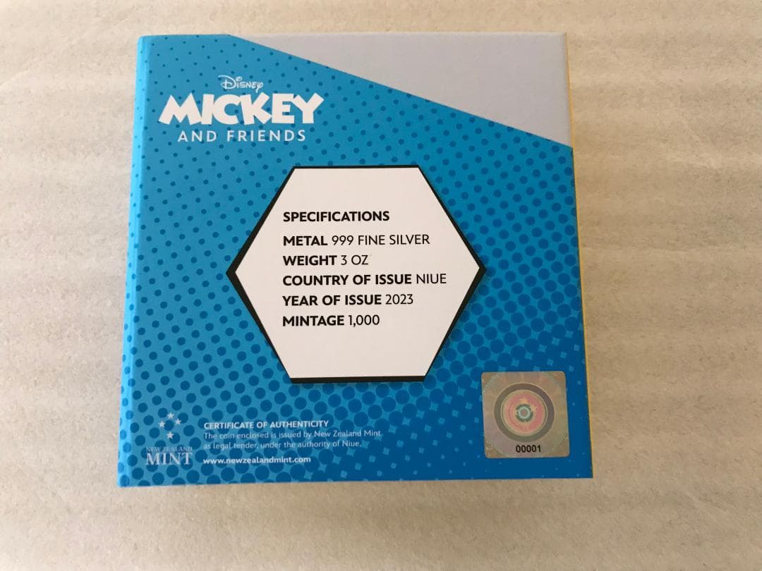 か*ー様 Disney ディズニー 100周年 記念 銀貨 限定 シリアルNo1