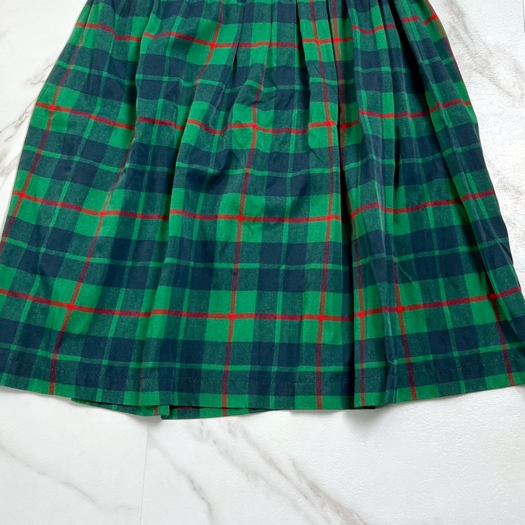 希少✨コムデギャルソン AD2013 タータンチェック柄フレアスカート 緑