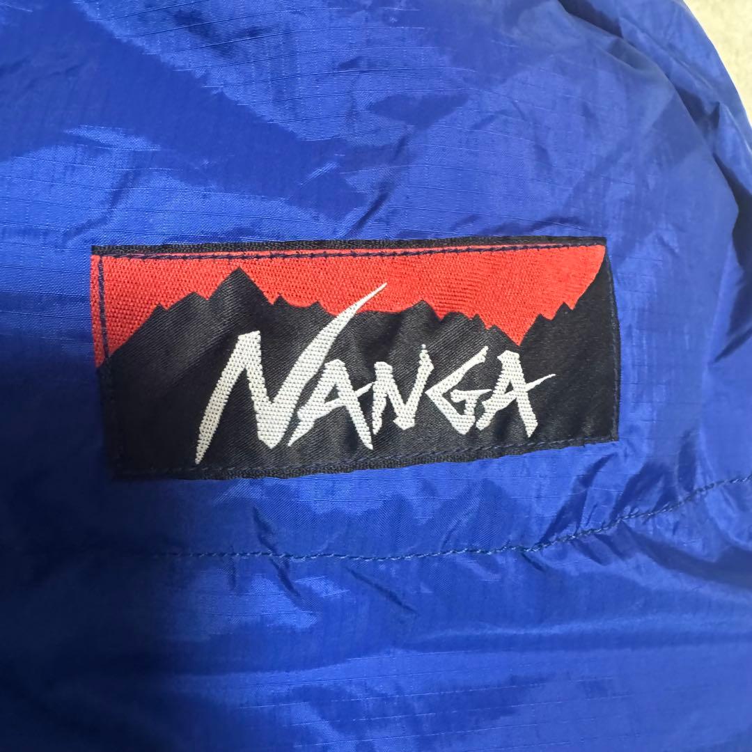 美品NANGAオーロラテックス　ダウンシュラフ450DX 寝袋　ブルー