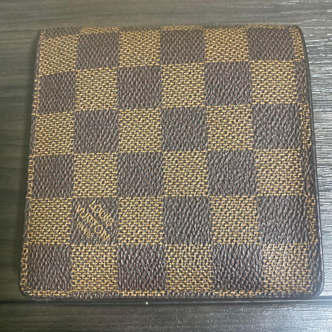 カ*ズ様 Louis Vuitton ダミエ 二つ折り　唐草模様