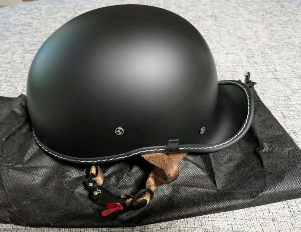 半帽ヘルメット 　ハーレーバックレストセット