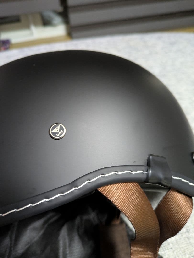 半帽ヘルメット 　ハーレーバックレストセット