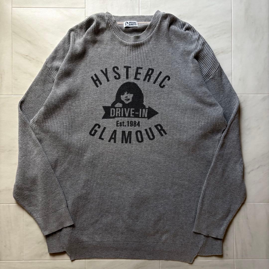【日本製】 ヒステリックグラマー サーマルカットソー 長袖 フリーサイズ