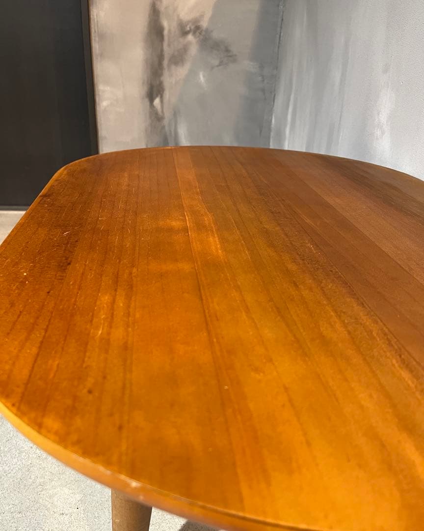 楕円　センターテーブル ドロワー