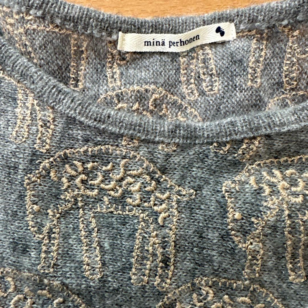 美品 ミナペルホネン ニット プルオーバー セーター count カウント 36
