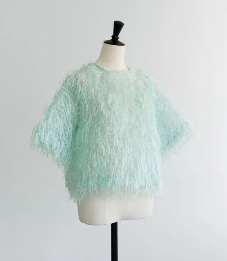roughlow airy fringe sheer tops フリンジトップス