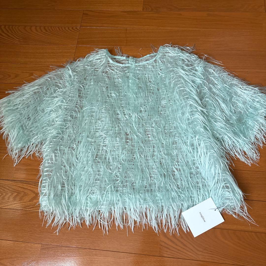 roughlow airy fringe sheer tops フリンジトップス