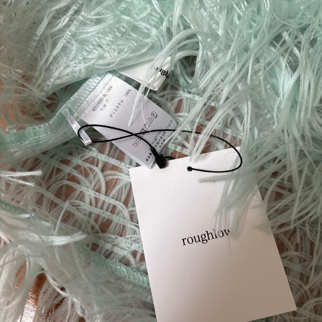 roughlow airy fringe sheer tops フリンジトップス