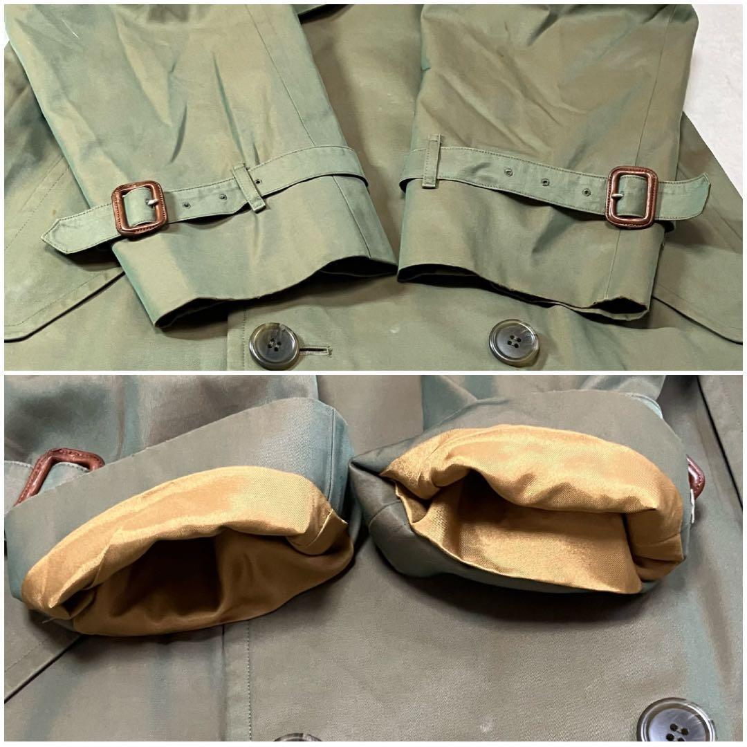 バーバリー　トレンチコート　玉蟲色　裏ノバチェック総柄　ユニセックス　メンズL