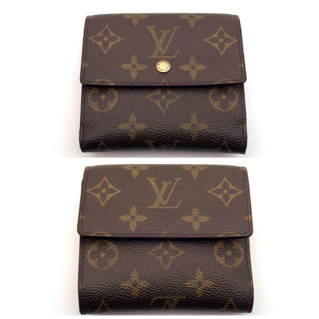 【美品】ルイヴィトン モノグラム ポルトモネ ビエ カルトクレディ 三つ折り財布