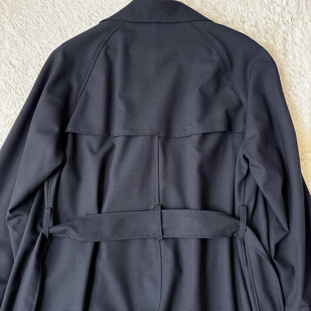 25SS新品 未使用 ES:S エス トレンチコート ネイビー 1 干場氏愛用