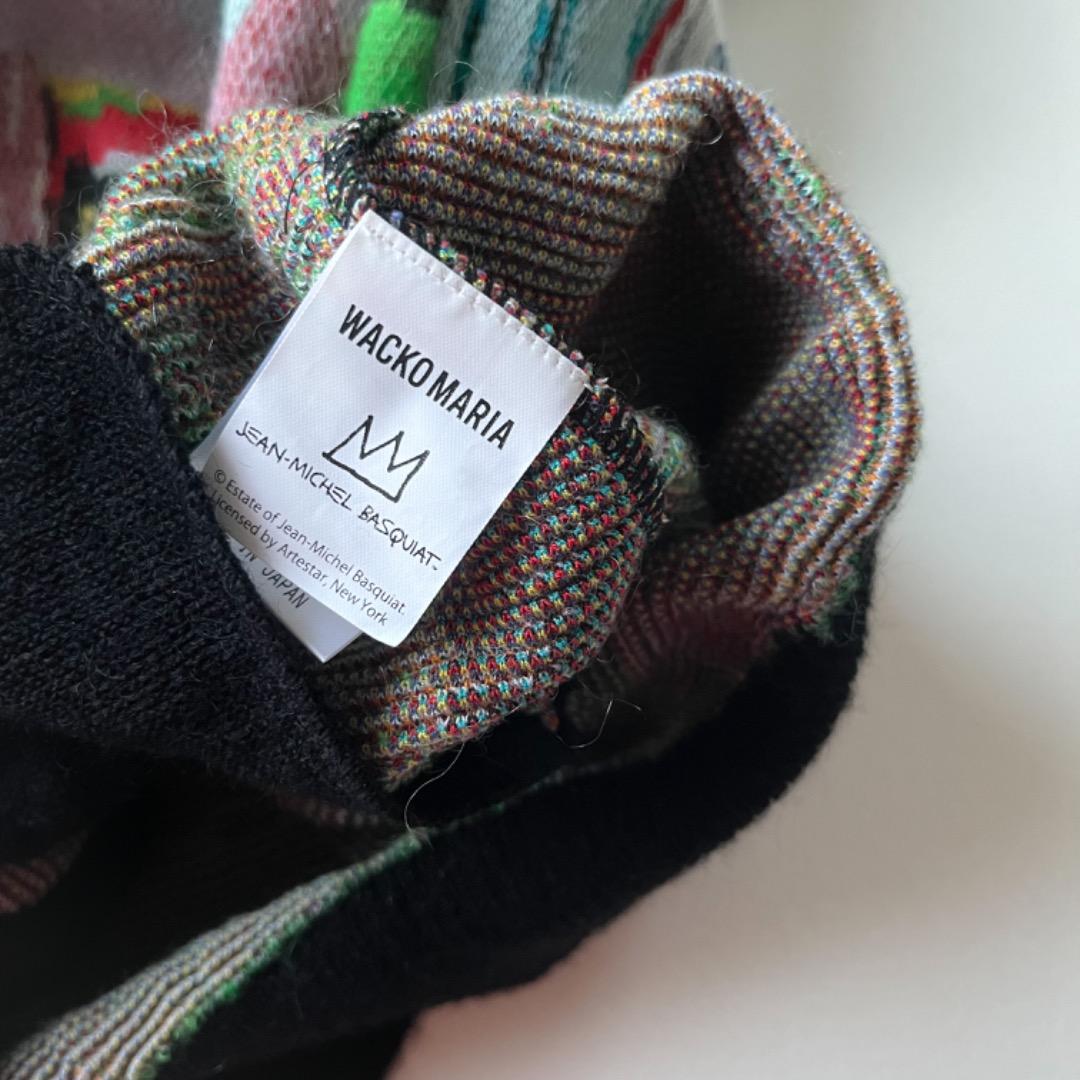 新品 WACKOMARIA ワコマリア バスキア モヘア カーディガン XL