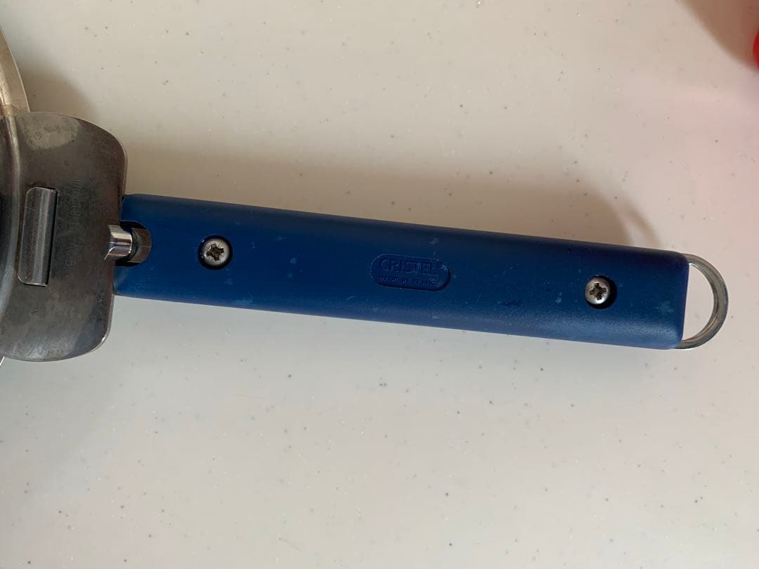 クリステル CRISTEL グラフィット 浅型鍋 両手鍋 青いハンドル