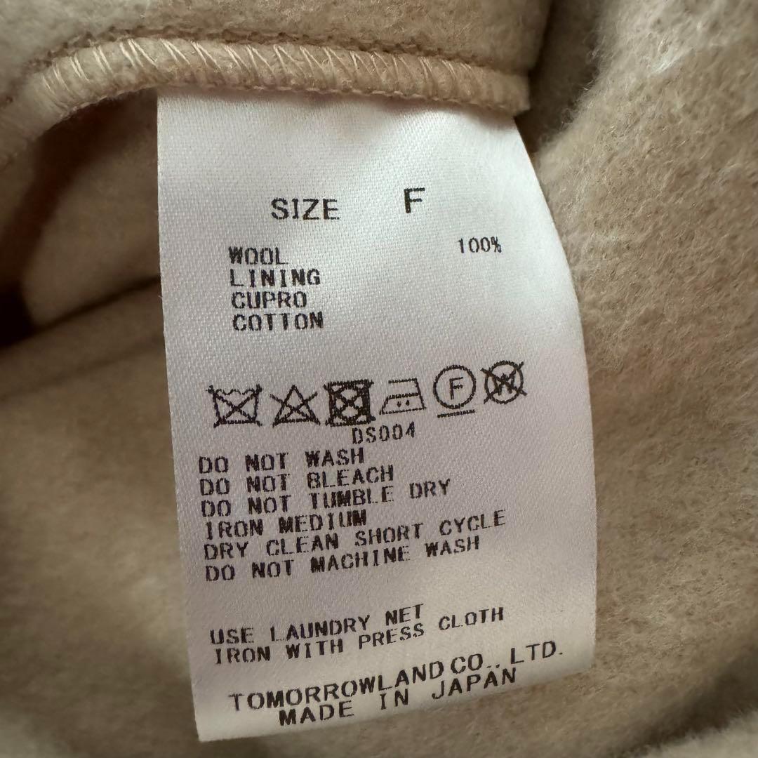 ギャルリーヴィー　ダブルクロスショートビーバー フーデッドラグランコート　F