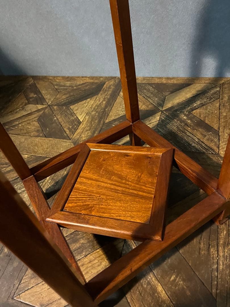 カリモク 花台 インテリア 昭和レトロ アンティーク 飾り台