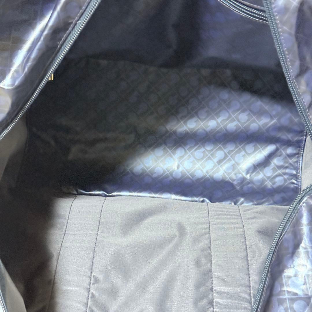 未使用✨ゲラルディーニ　ソフティ　ボストンバッグ　総柄　ネイビー　PVC 撥水