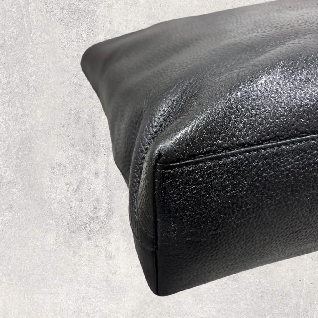 瀧治郎HushTug ハッシュタグ レザートートバッグ 黒 A4 本革