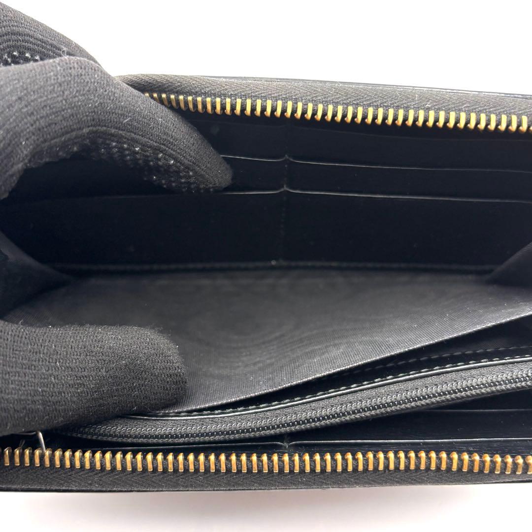 グッチ キングスネーク 長財布 レザー ラウンドファスナー