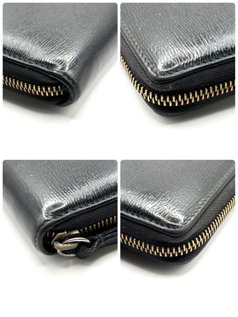 グッチ キングスネーク 長財布 レザー ラウンドファスナー