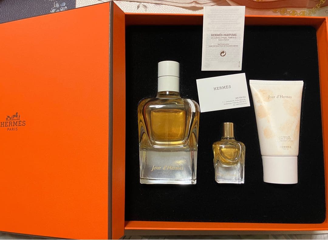 HERMES 香水セット 85ml + ミニ香水 + ボディクリーム
