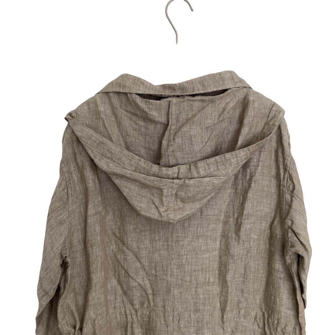 【新品】パドカレ pas de calaisリネンコート　ベージュ（SI20）