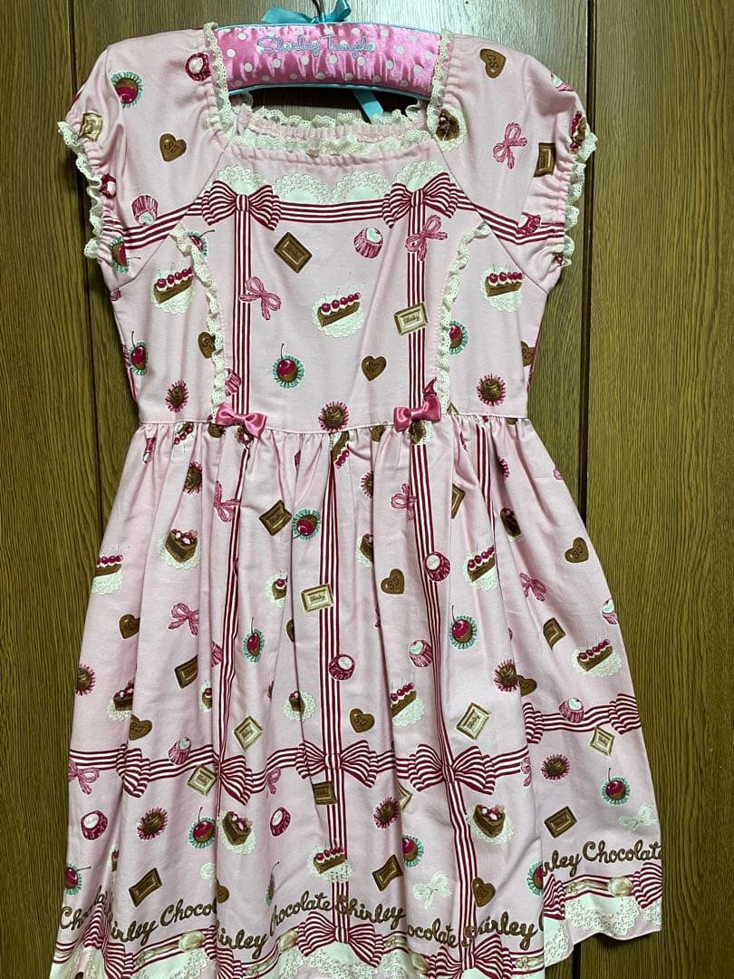 A*♡様 Shirley Temple チョコレート柄ノースリーブワンピース14
