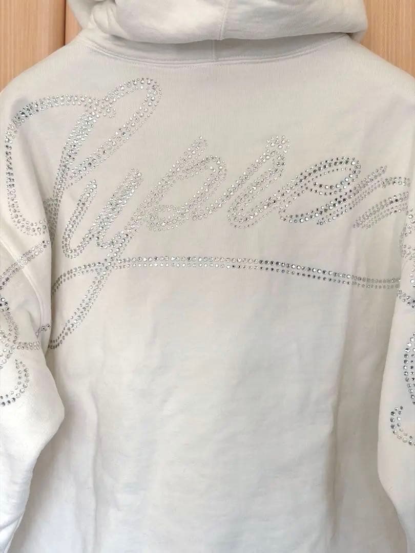 Supreme Rhinestone Script フーディー　スウェット
