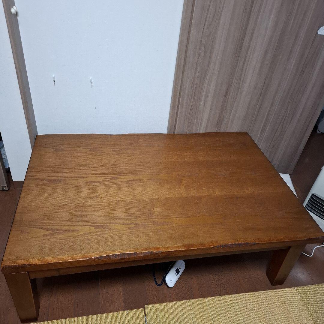 タモ材こたつテーブル120×80
