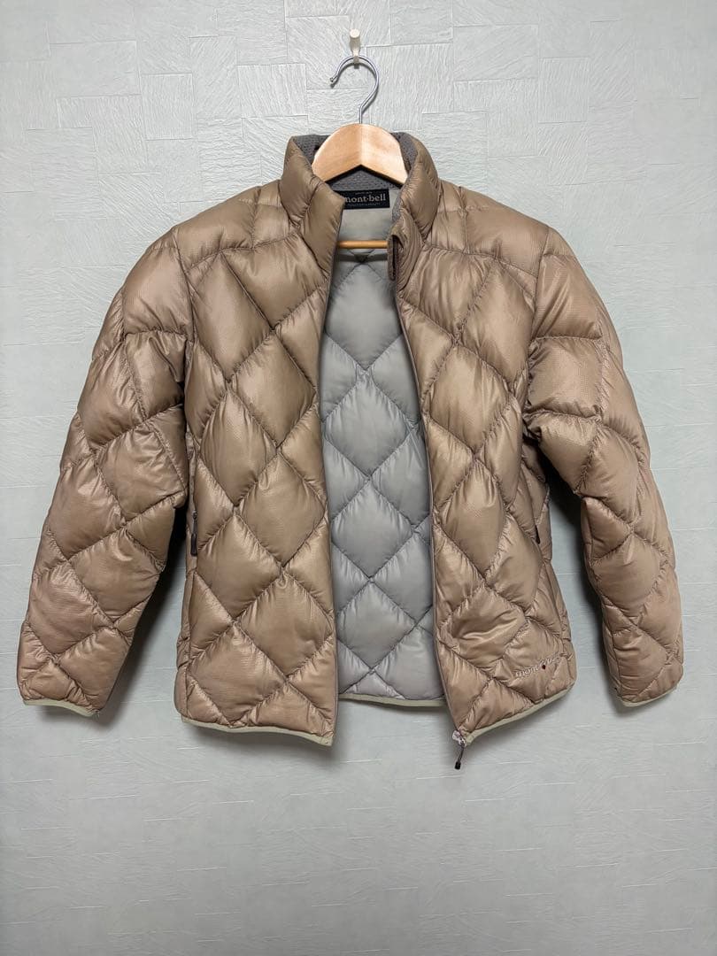 mont-bell ライトアルパインダウンジャケット レディース L ベージュ