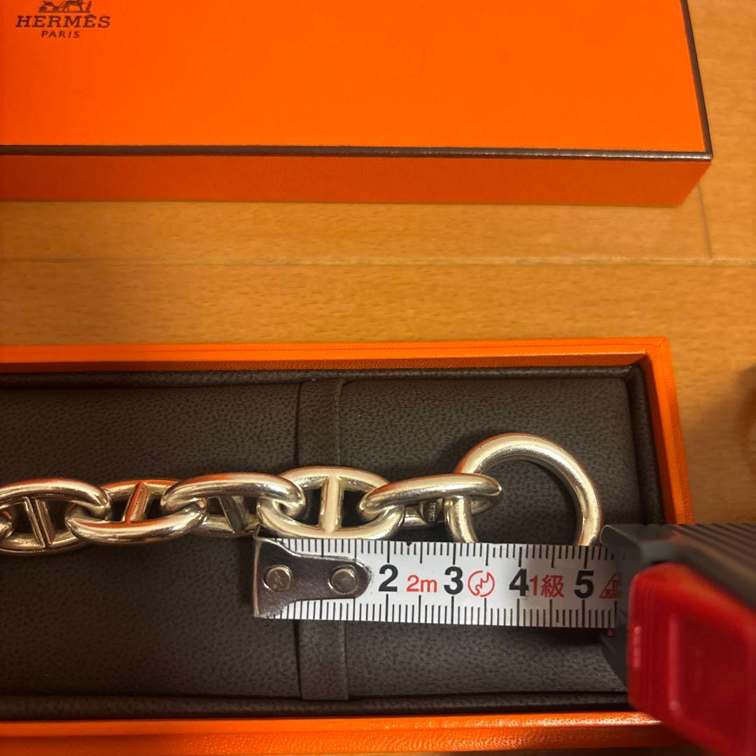 HERMES TGM 12コマ シェーヌダンクル　ブレスレット　シルバー925