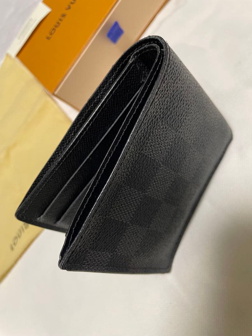 みゆあ様　☆美品☆箱付☆ルイヴィトン 折り財布 ポルトフォイユマルコ ダミエグラ