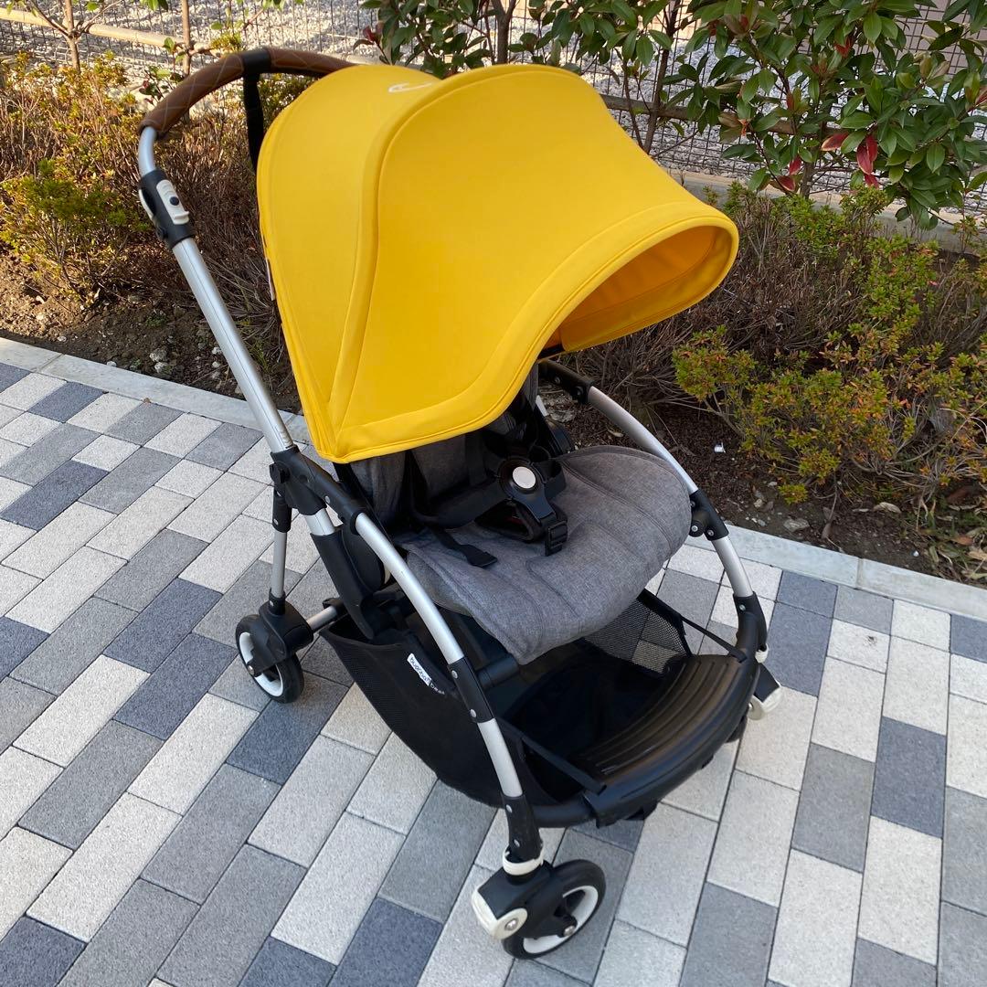 【mk⭐︎美品】bugaboo bee5ベビーカー メランジグレー&黄色
