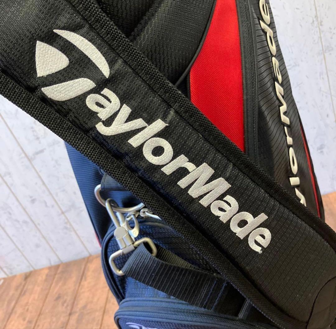 テーラーメイド TaylorMade ゴルフバッグ 黒/赤 キャディバッグ 収納