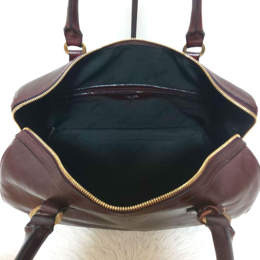 ゴールドファイル ボストンバッグ オールレザー ゴールド金具 ドイツ製 最高級