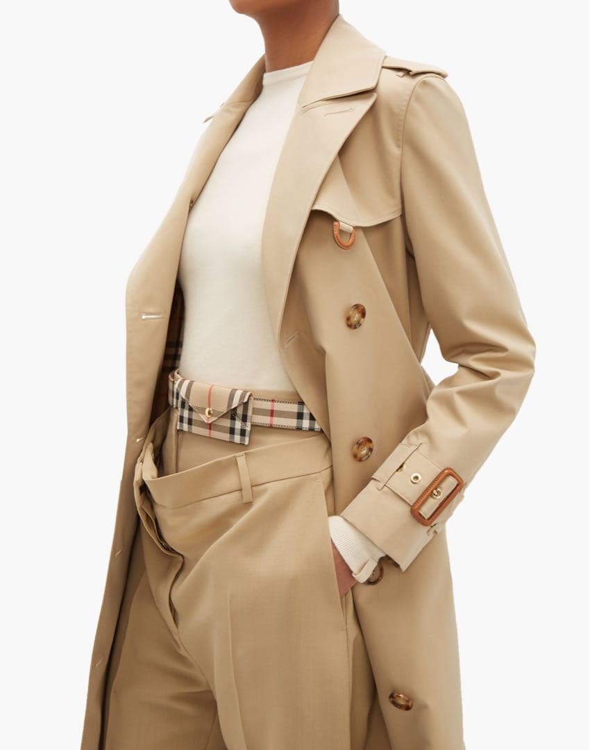 Burberry ベージュチェック ウエストポーチ