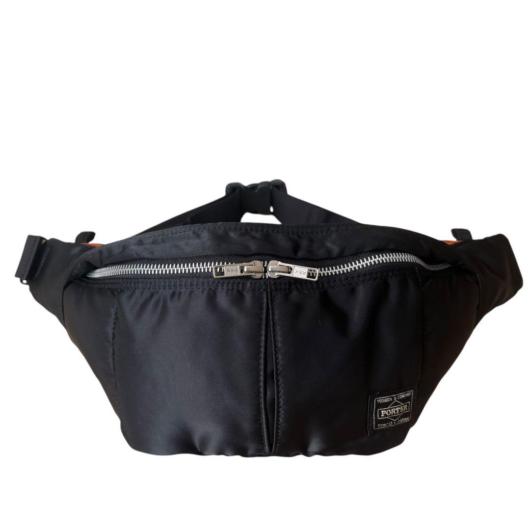 美品✨PORTER タンカー ボディバッグ ウエストバッグ ブラック ポーター
