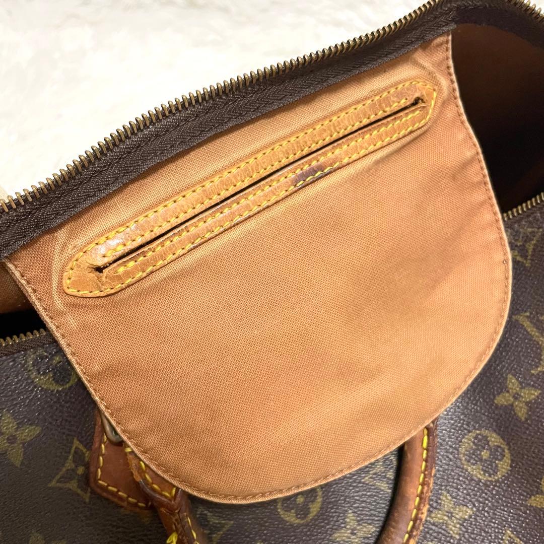 ルイヴィトン　ボストンバッグ　スピーディ35 モノグラム　ブラウン　ヌメ革　廃盤
