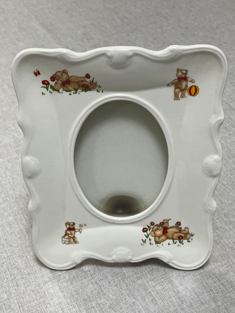 アンティーク 英国メイソンズ MASON’S テディベア陶器写真立て 新品未使用