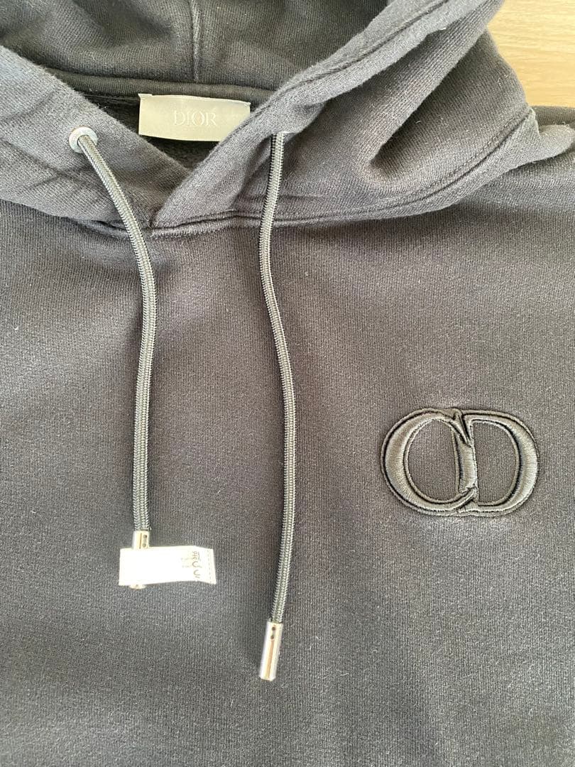 Dior ブラックLサイズ　フード付きパーカー