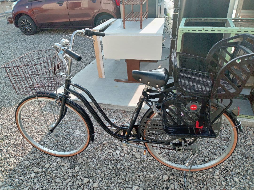 自転車　ママチャリ　チャイルドシート　群馬埼玉栃木