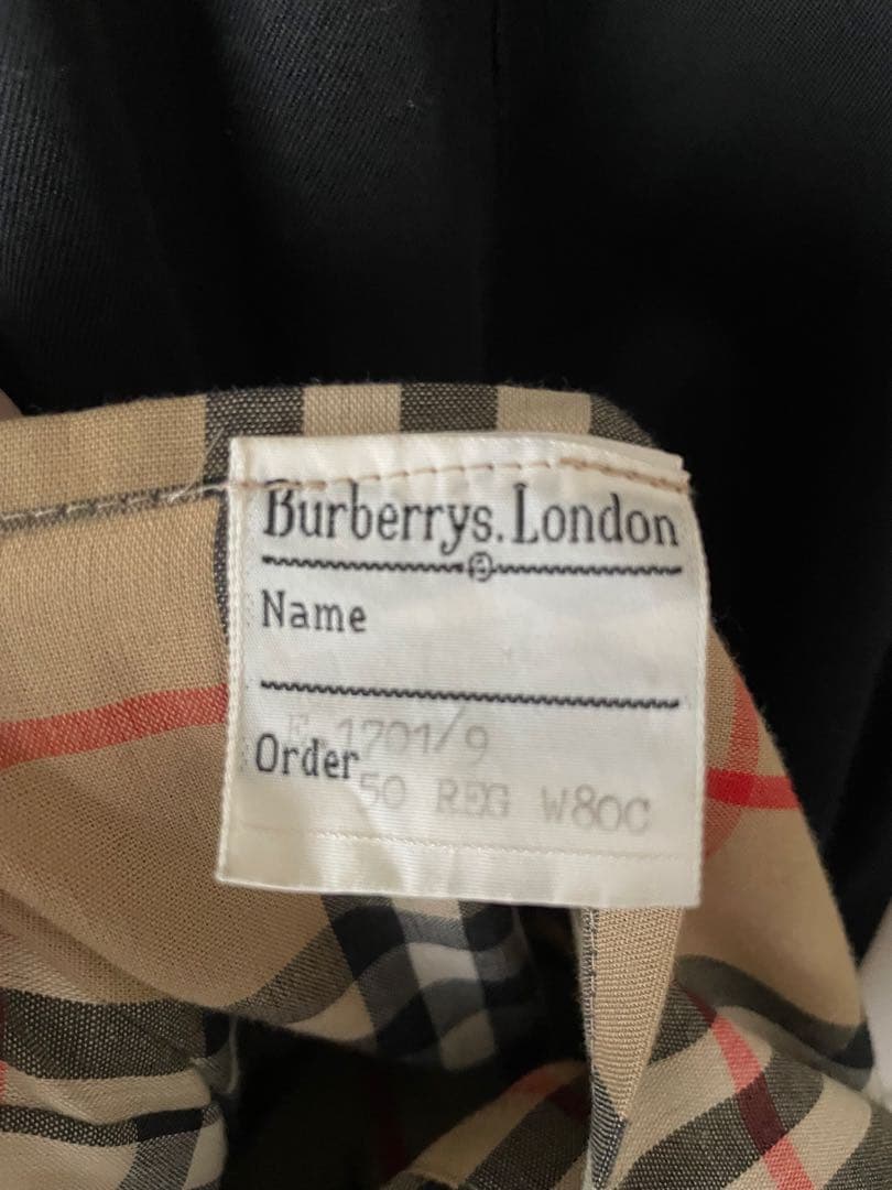 Burberrys ブラック 黒 トレンチコート