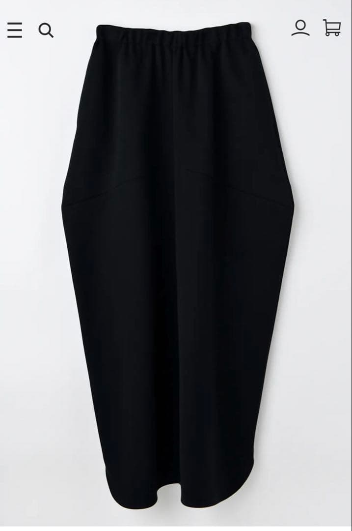 nagonstans ドレープコクーンスカート　ブラック　Mサイズ