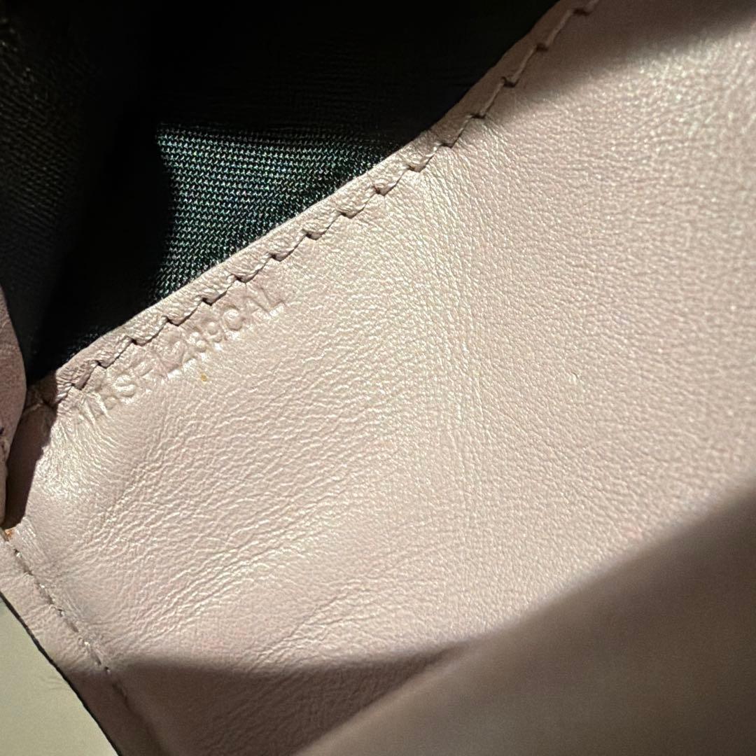 希少 BURBERRY バーバリー メガチェック 二つ折り財布 くすみ ピンク