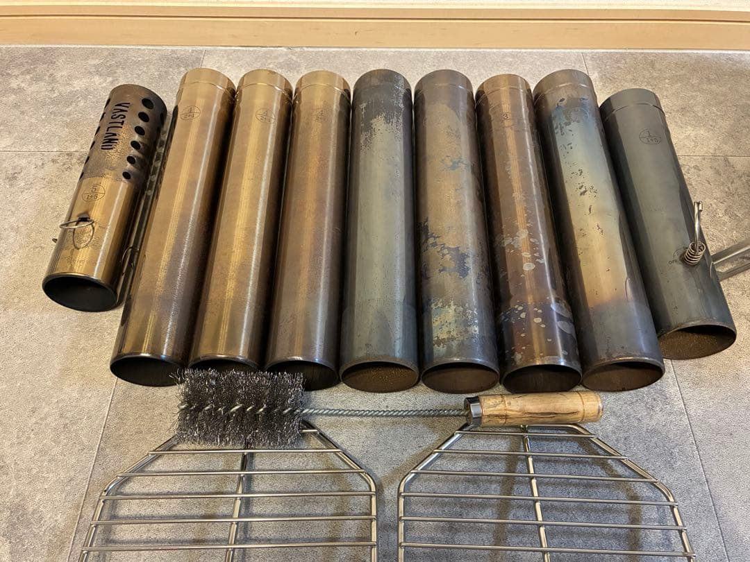 VASTLAND ステンレス薪ストーブ　延長煙突付き