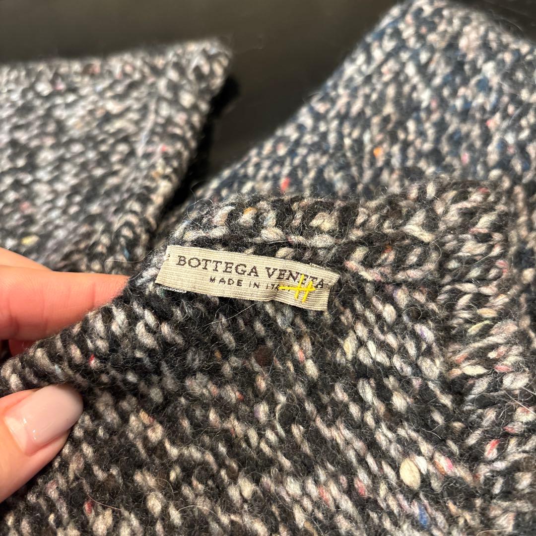 Bottega Veneta ニットマフラー グレー系　美品