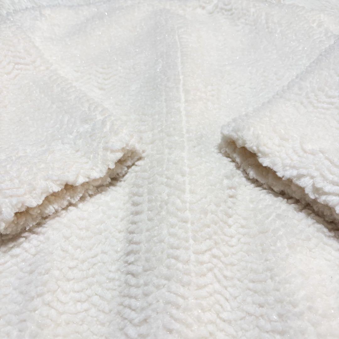 【極美品】dazzlin ダズリン ボアフレンチブルゾン ホワイト ジャケット