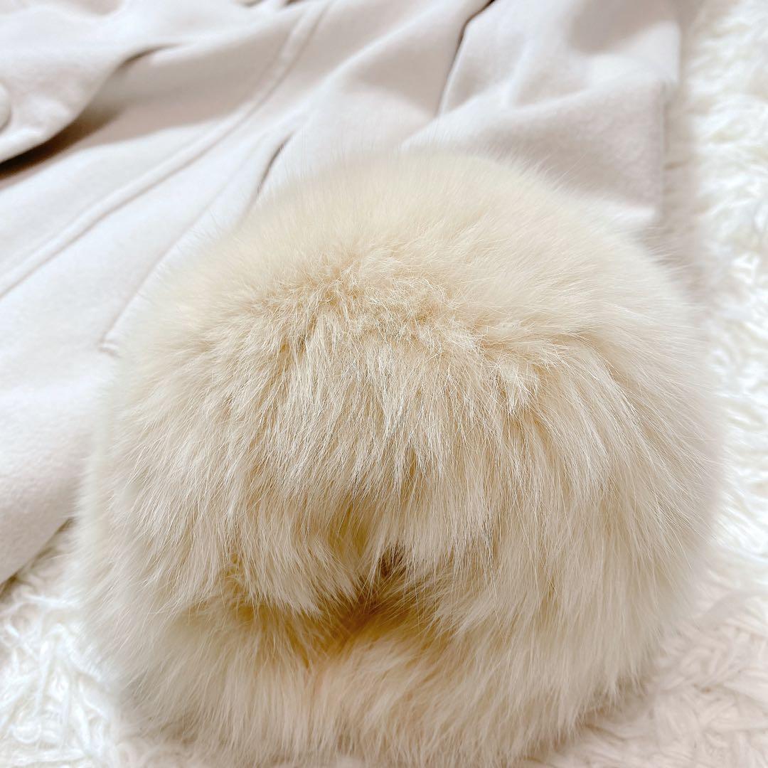 【新品タグ付】定価5.8万円　アプワイザーリッシェ　コート　アンゴラ混　ファー